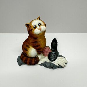 Vtg Comic Curious Cats Orange Ginger Cat Fancy Shoes Heels Lady Dance